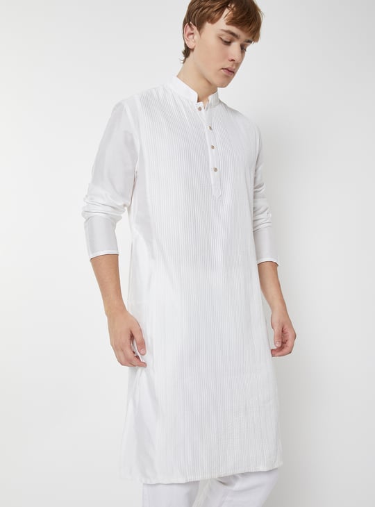 Men Striped Straight Long Kurta