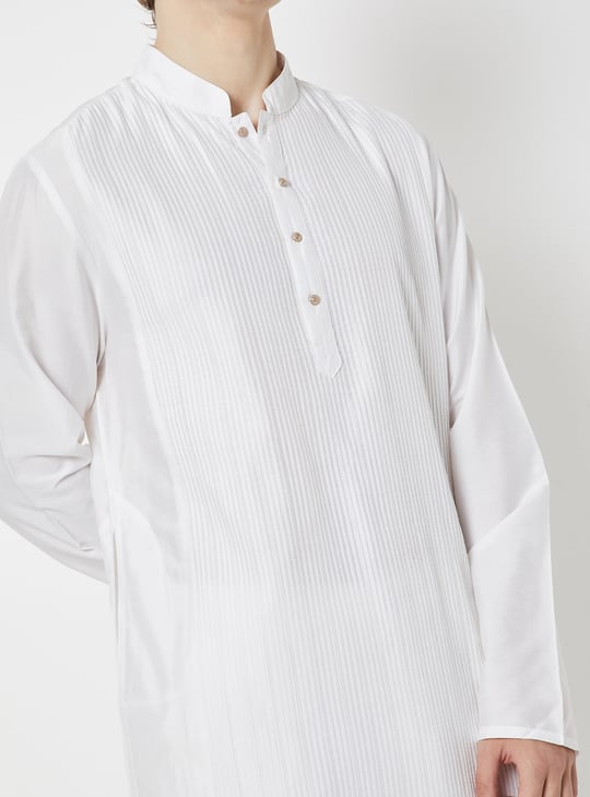Men Striped Straight Long Kurta