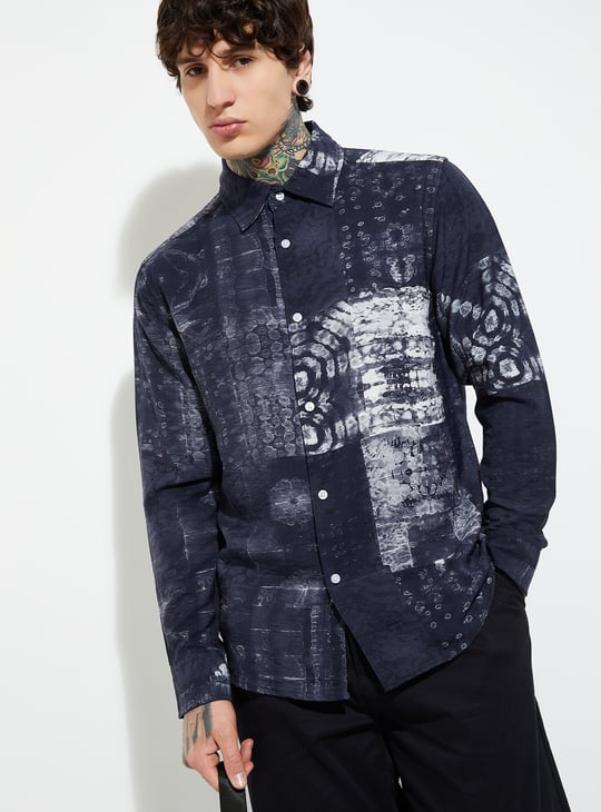 URB_N Men Printed Regular Fit Shirt