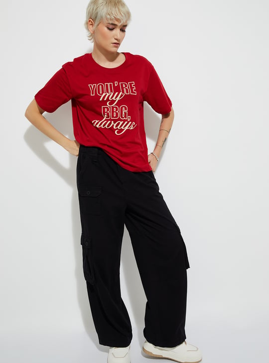 URB_N Women Printed Relaxed Fit T-shirt