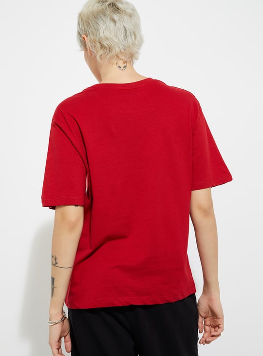 URB_N Women Printed Relaxed Fit T-shirt