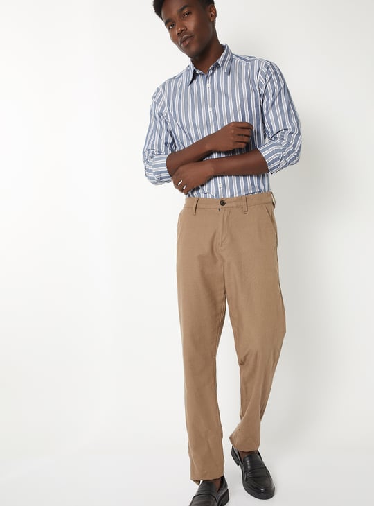 Men Striped Slim Fit Shirt