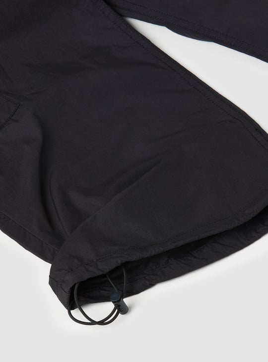 Boys Solid Cargo Parachute Trousers