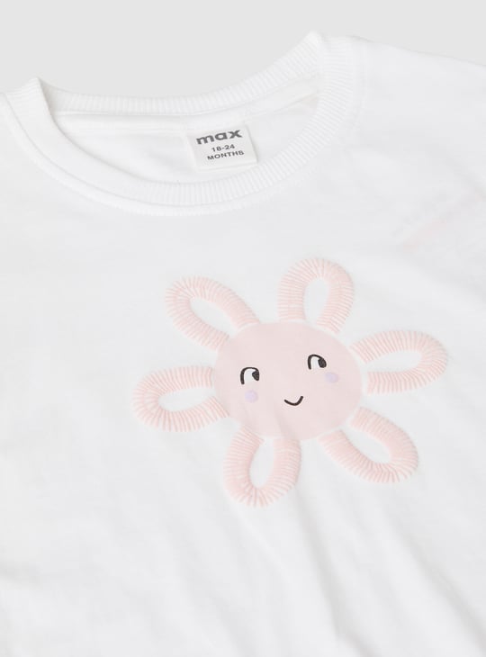 Girls Printed Shorts Set