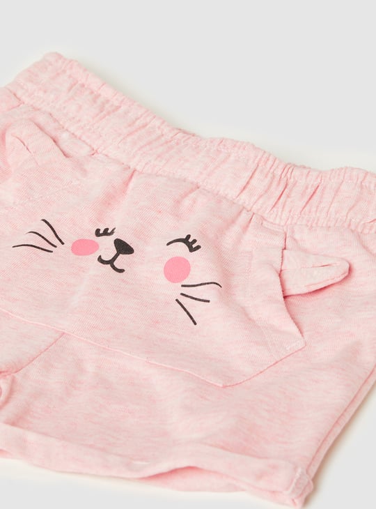 Girls Printed Shorts Set