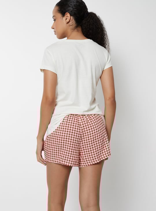 Women Printed Shorts Set