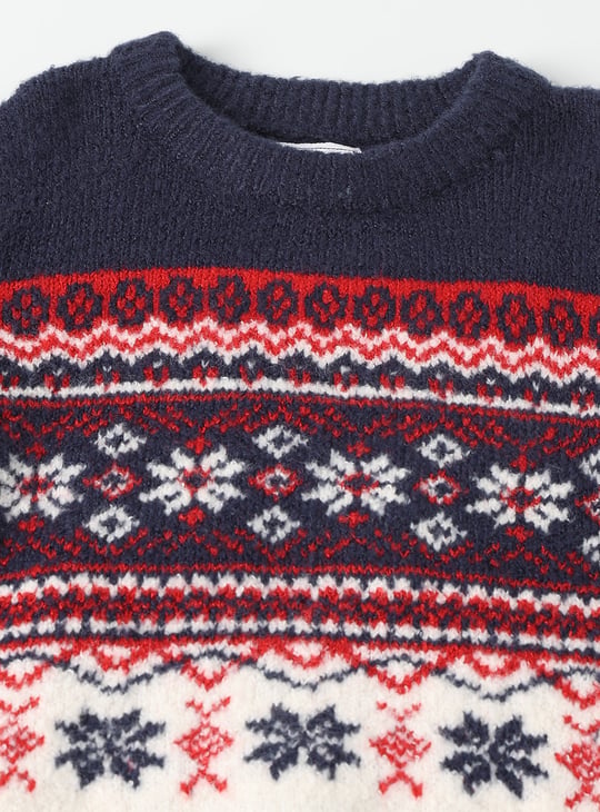 Boys Fair Isle Knitted Sweater