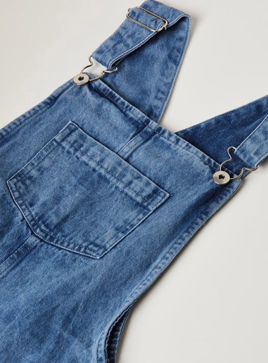 Girls Denim Pinafore Dress with T-shirt Dresses