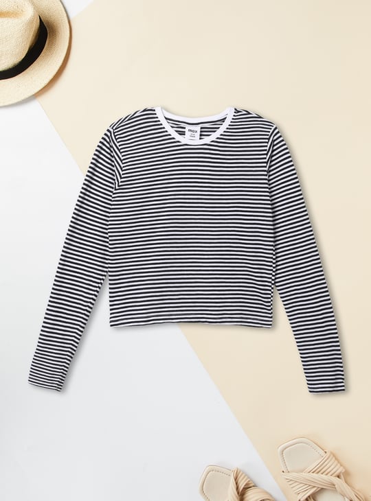 Girls Denim Pinafore Dress with T-shirt