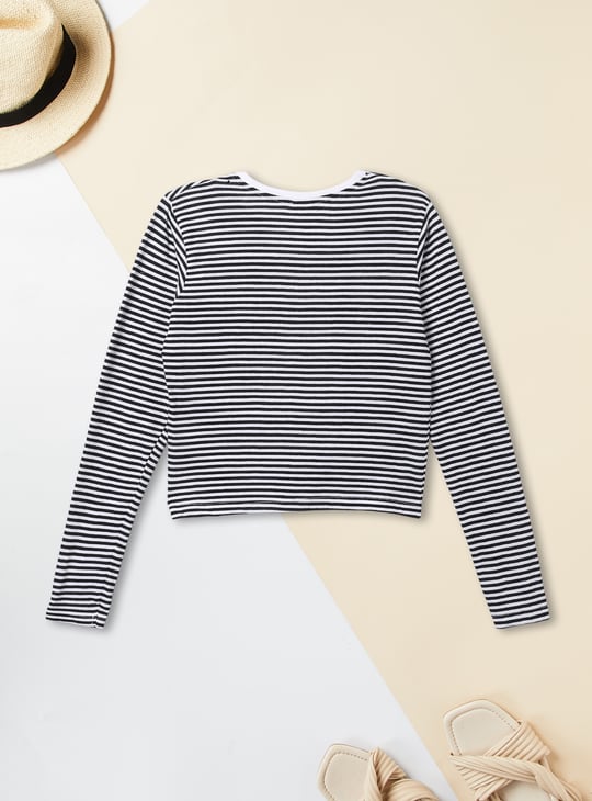 Girls Denim Pinafore Dress with T-shirt