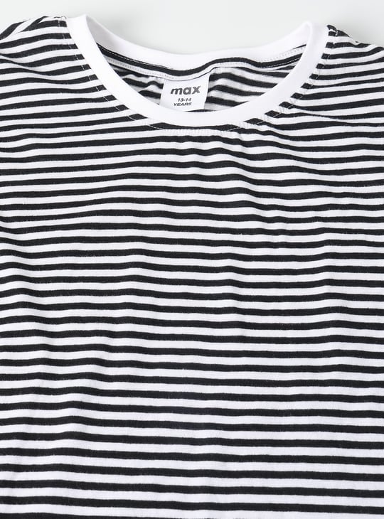 Girls Denim Pinafore Dress with T-shirt