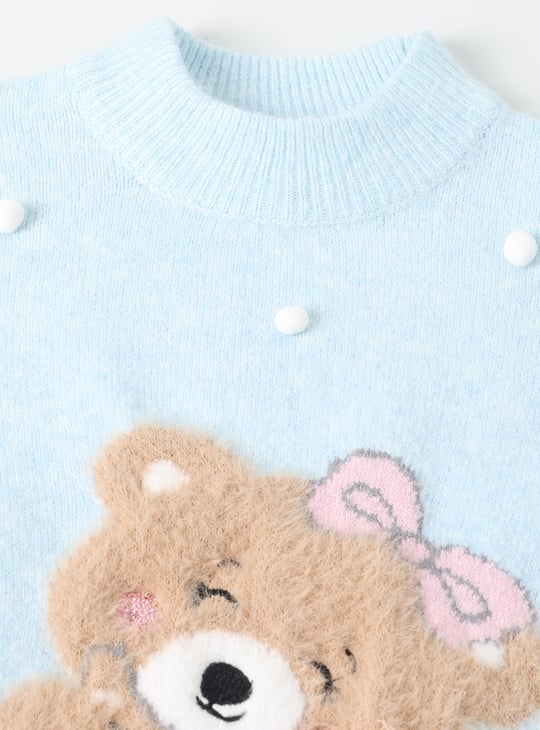 Girls Sequins Knit Sweater