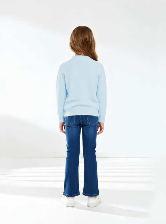 Girls Sequins Knit Sweater