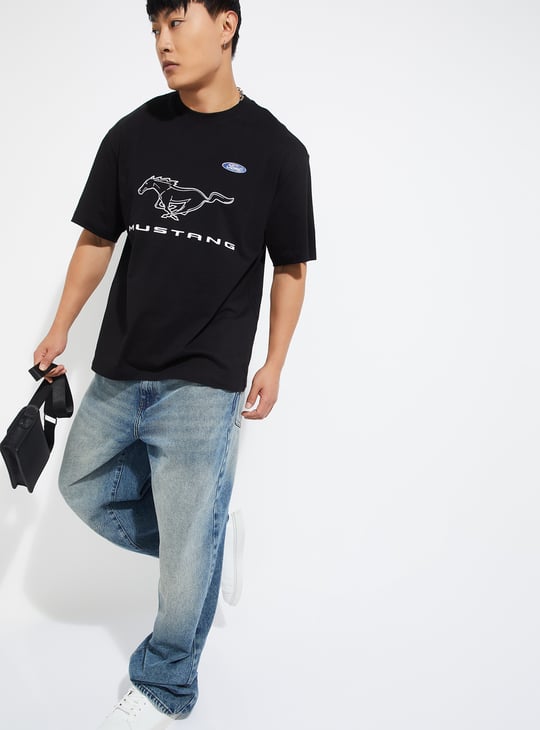 URB_N  Men Ford Printed Oversized T-shirt
