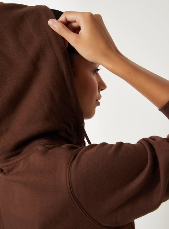 Women Solid Hooded Jacket
