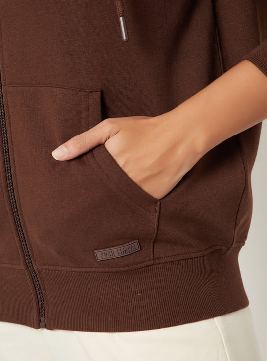 Women Solid Hooded Jacket