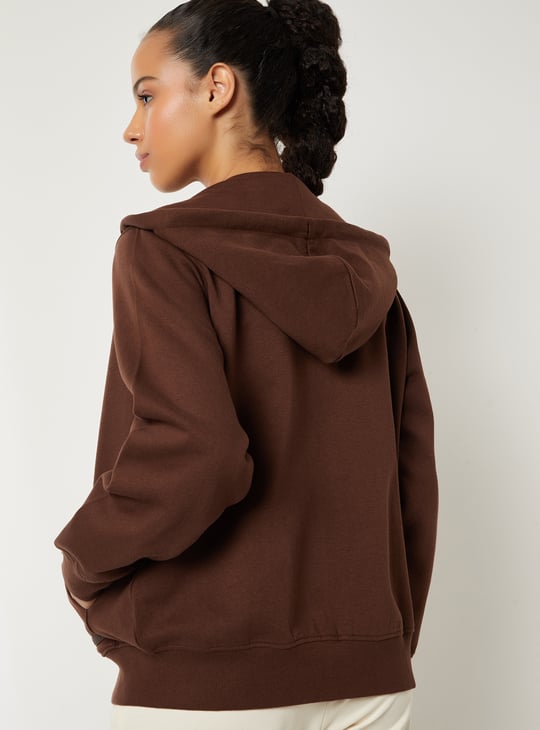 Women Solid Hooded Jacket