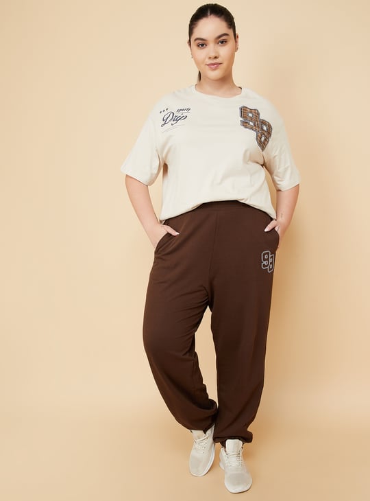 Women Printed Oversized Fit Sports T-shirt