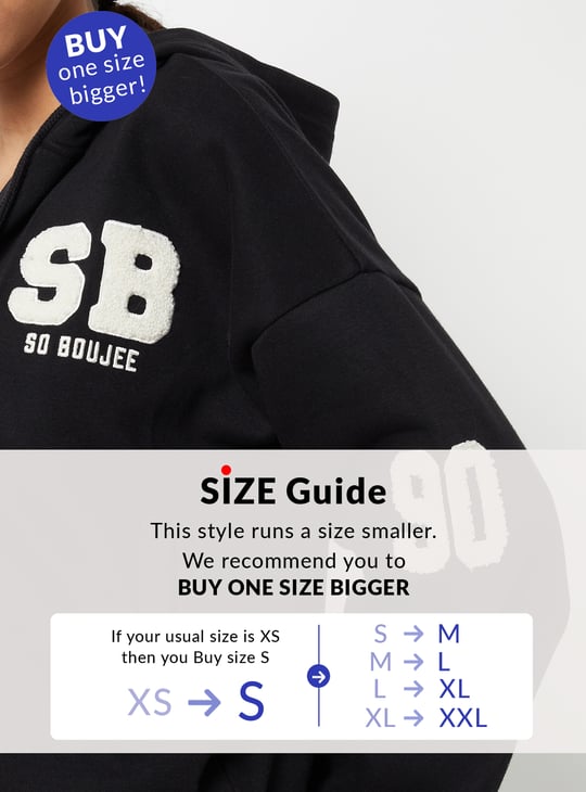 Women Chenille Embroidered Boxy Fit Jacket