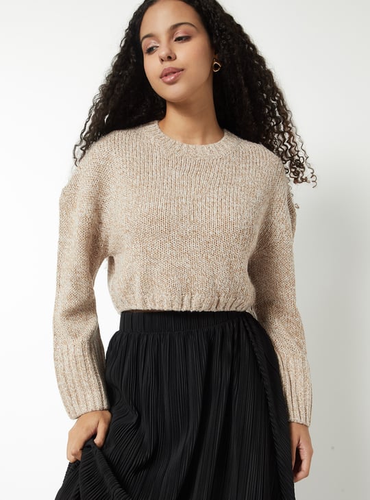 Women Knit Boxy Fit Sweater