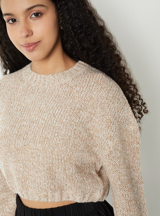 Women Knit Boxy Fit Sweater