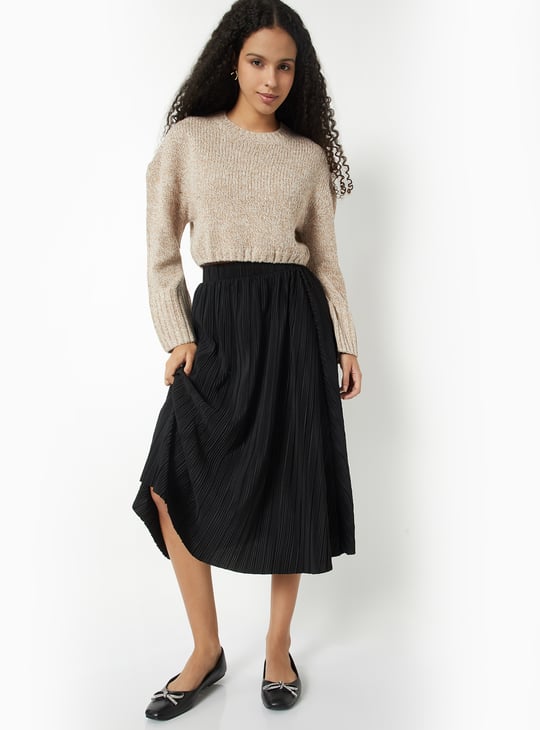 Women Knit Boxy Fit Sweater