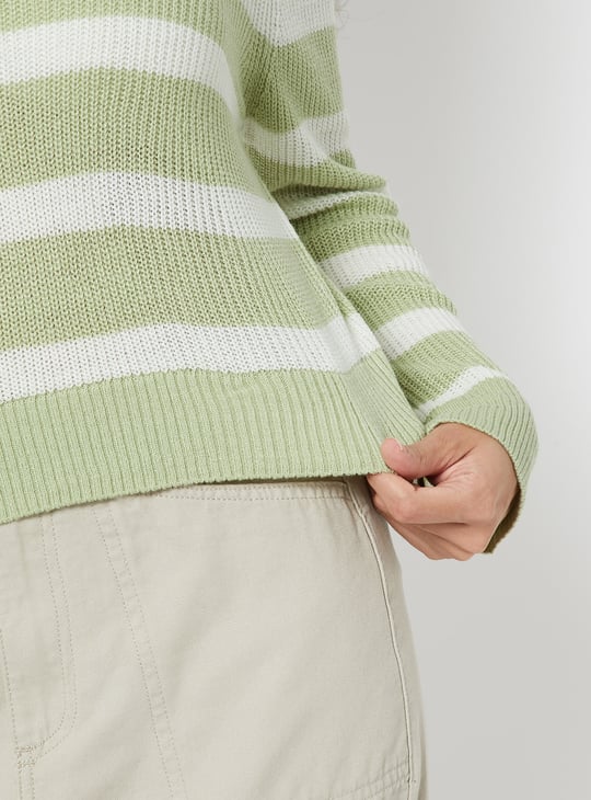 Women Striped Sweater