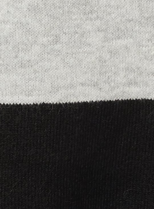 Women Knit Colourblock Longline Cardigan