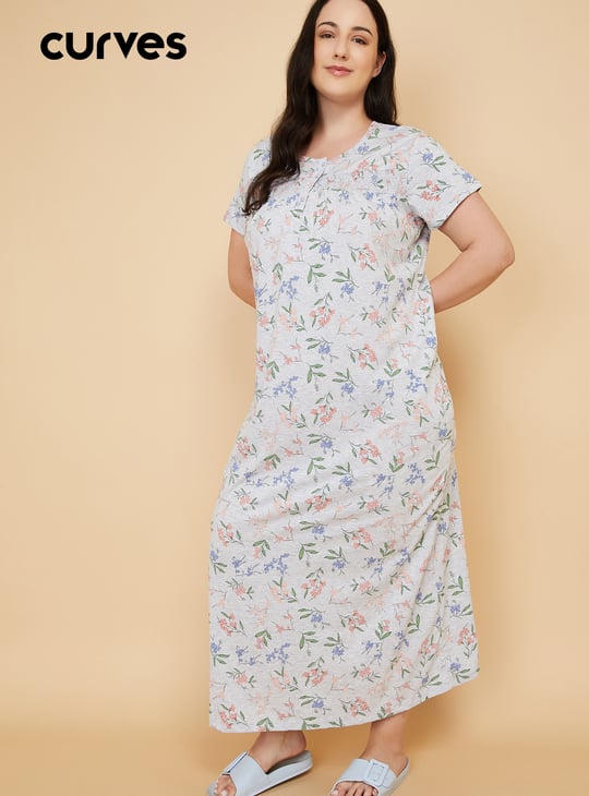 Women Floral Print Nightgown