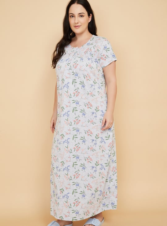 Women Floral Print Nightgown