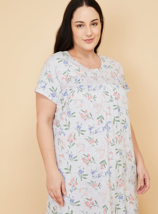 Women Floral Print Nightgown