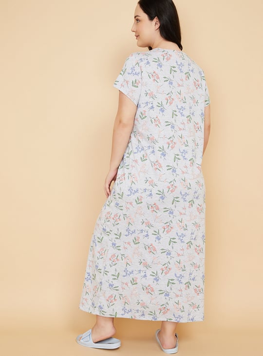 Women Floral Print Nightgown