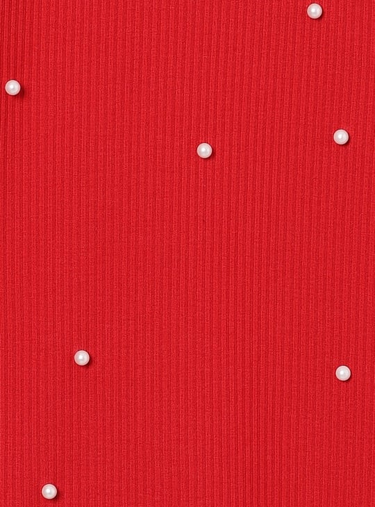 Girls Pearl Embellished Top