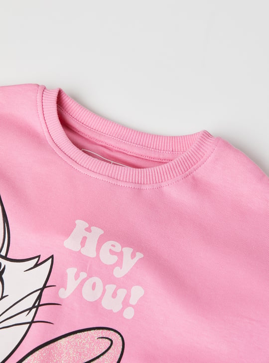 Girls Marie Printed Oversized T-shirt