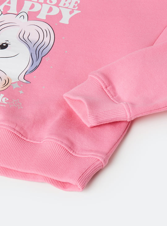 Girls Graphic Print Sweatshirt