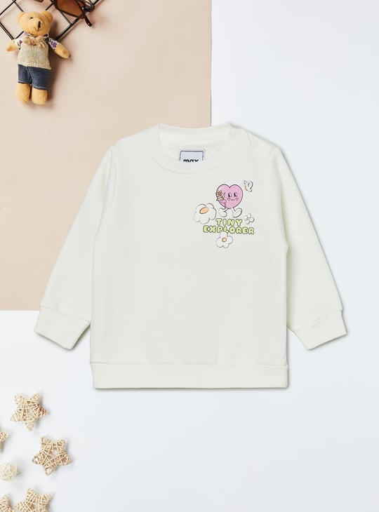 Girls Printed Sweatshirt