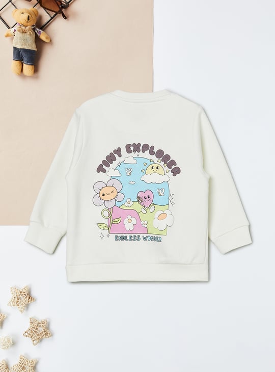 Girls Printed Sweatshirt