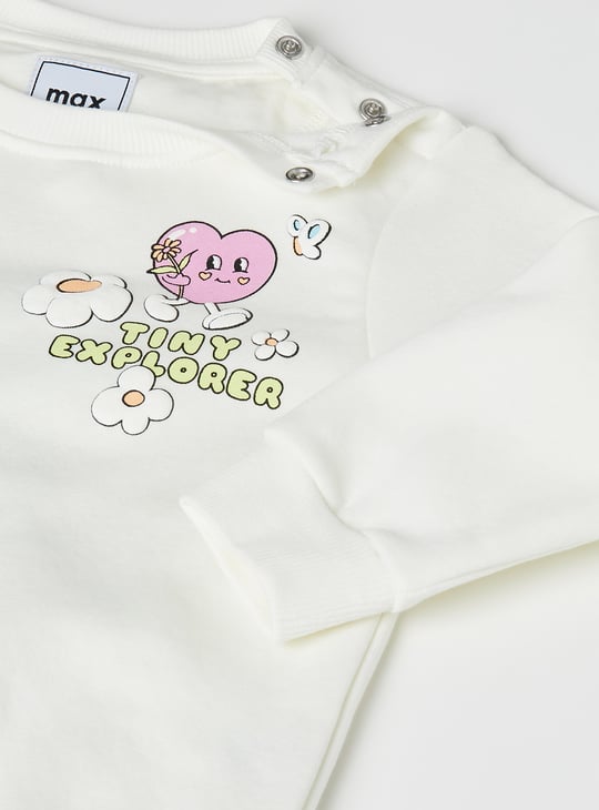 Girls Printed Sweatshirt