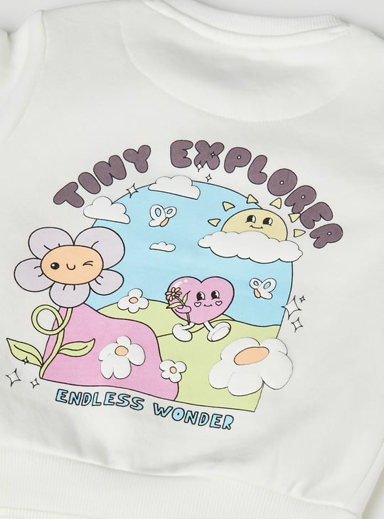 Girls Printed Sweatshirt
