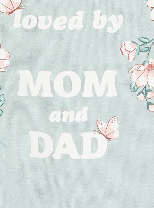 Girls Floral Print Sweatshirt