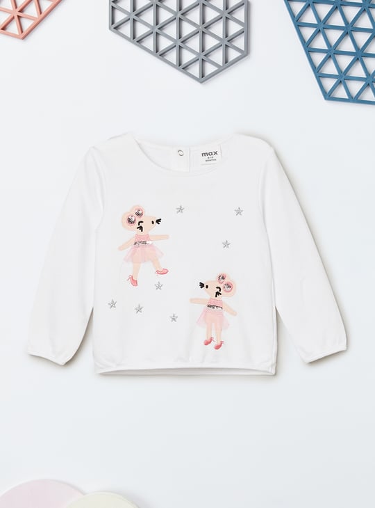 Girls Applique T-shirt with Leggings