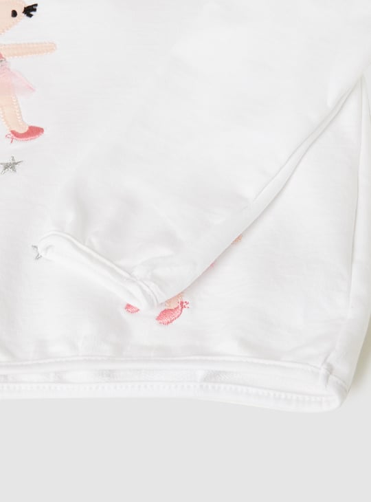 Girls Applique T-shirt with Leggings