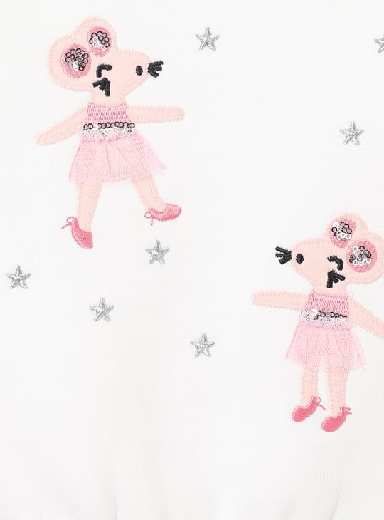 Girls Applique T-shirt with Leggings