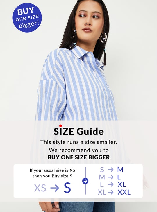 Women Striped Oversized Shirt