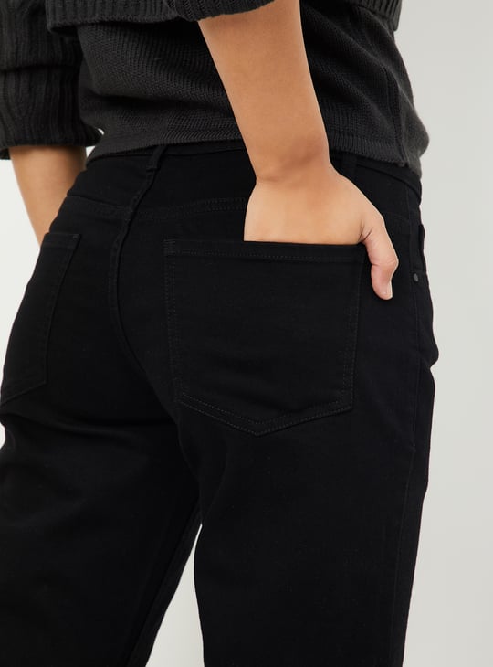 Women Solid Flared Jeans