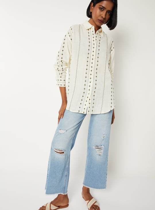 Women Embroidered Shirt