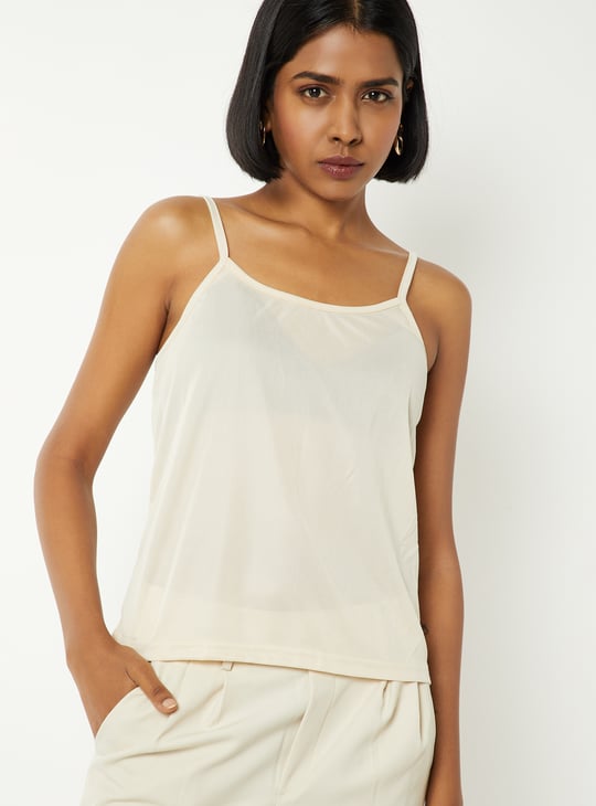 Women Woven Shirt with Camisole