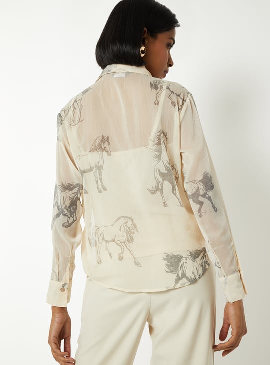 Women Woven Shirt with Camisole