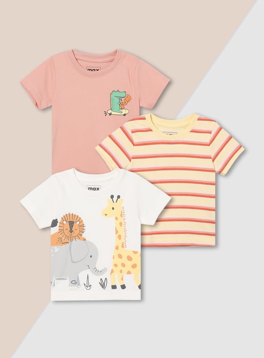 Boys Printed T-shirt - Pack of 3