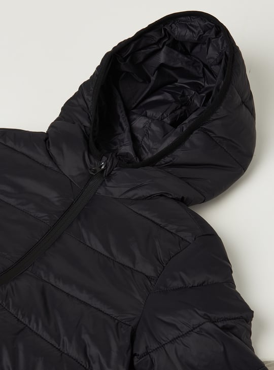 Boys Quilted Hooded Puffer Jacket